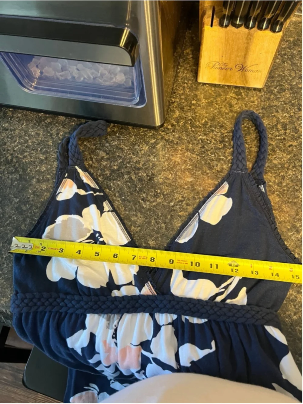 NWT Abercrombie & Fitch Navy Blue White Floral Maxi Dress